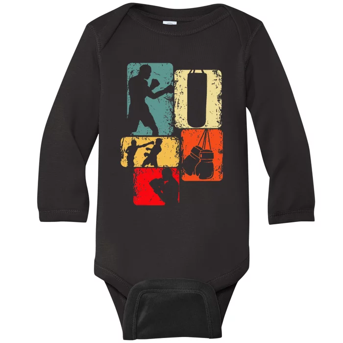 Boxer Boxing Baby Long Sleeve Bodysuit