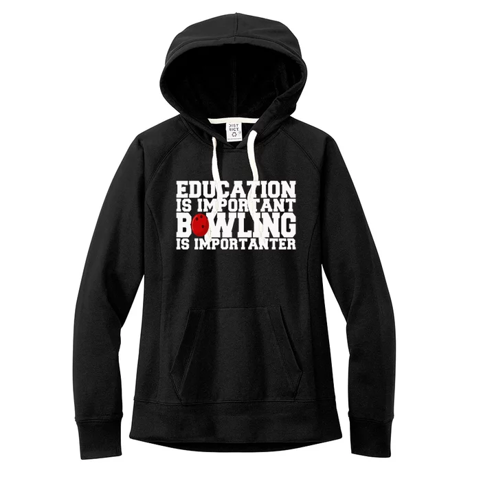 Bowling Ball Bowler Outfit Bowling Apparel Women's Fleece Hoodie