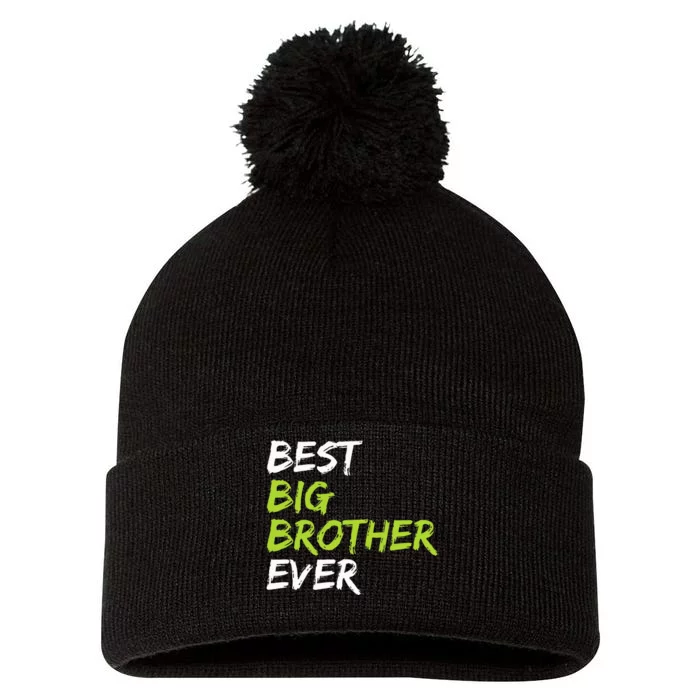 Best Big Brother Ever Pom Pom 12in Knit Beanie