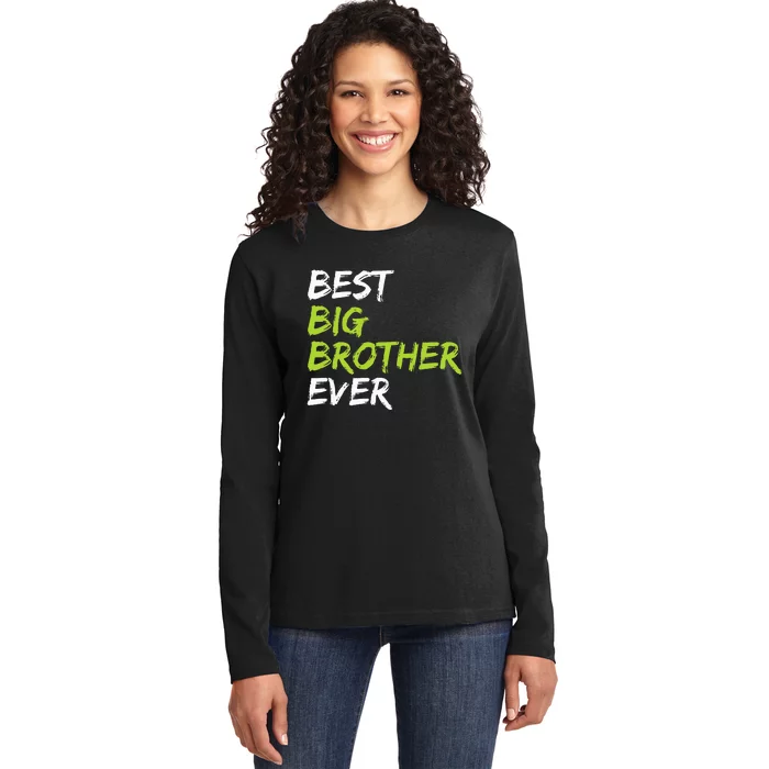 Best Big Brother Ever Ladies Long Sleeve Shirt