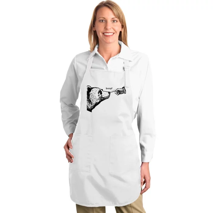 Boop Bear Full-Length Apron With Pocket