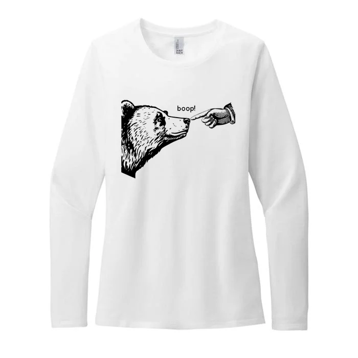 Boop Bear Womens CVC Long Sleeve Shirt