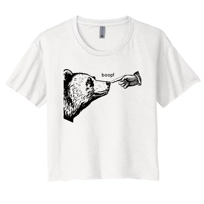 Boop Bear Women's Crop Top Tee