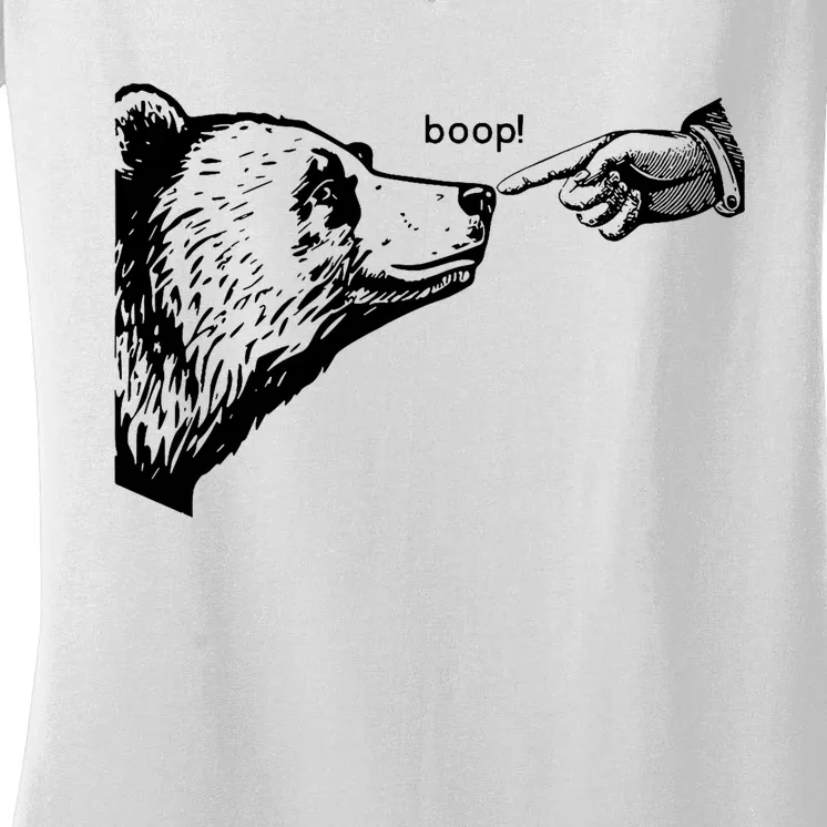 Boop Bear Women's V-Neck T-Shirt