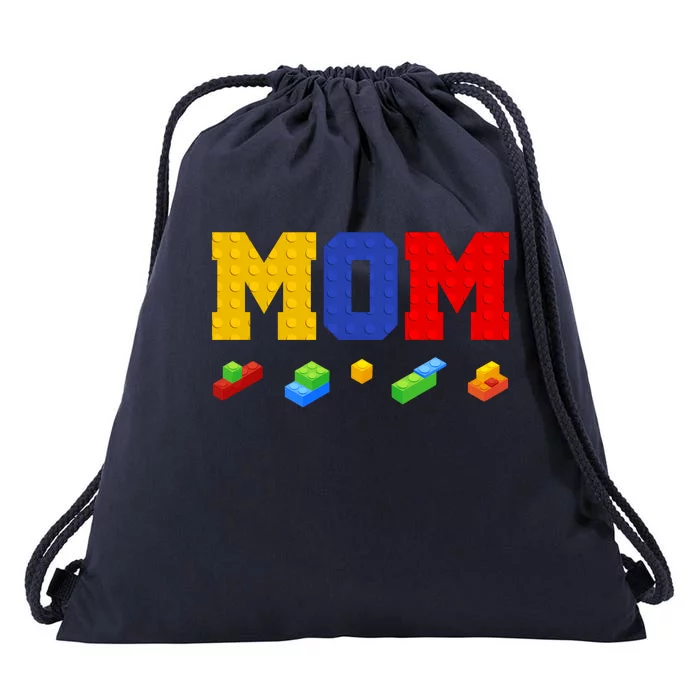 Builder Building Blocks Mom Drawstring Bag