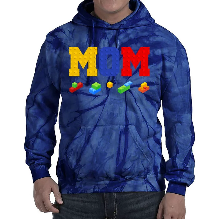 Builder Building Blocks Mom Tie Dye Hoodie