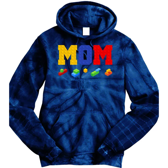 Builder Building Blocks Mom Tie Dye Hoodie