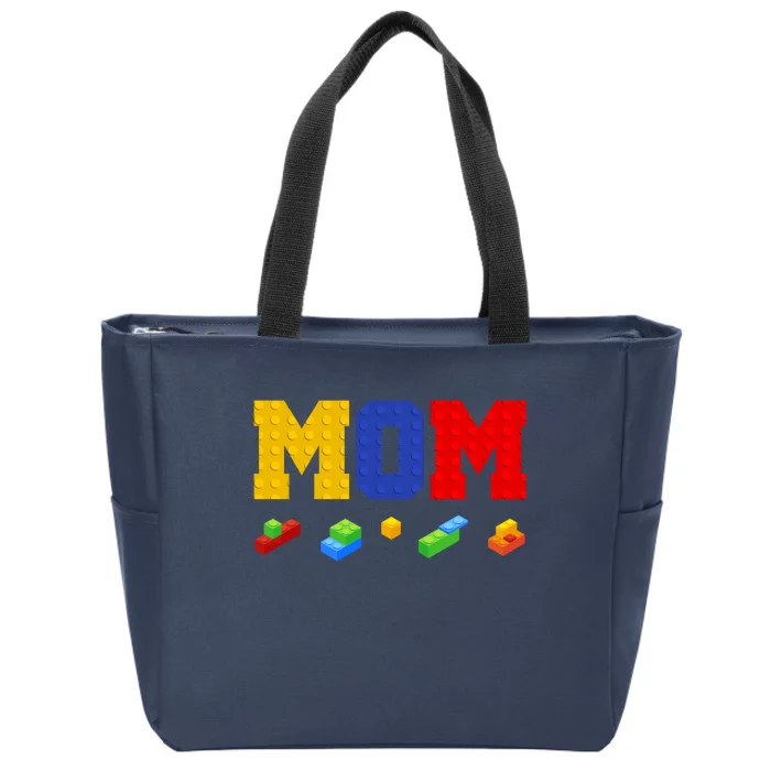 Builder Building Blocks Mom Zip Tote Bag