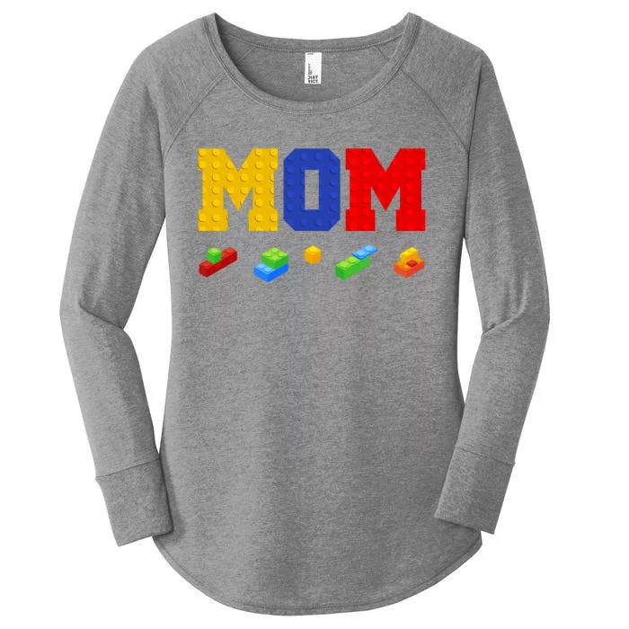 Builder Building Blocks Mom Women's Perfect Tri Tunic Long Sleeve Shirt