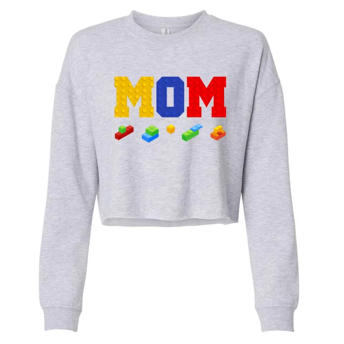 Builder Building Blocks Mom Cropped Pullover Crew