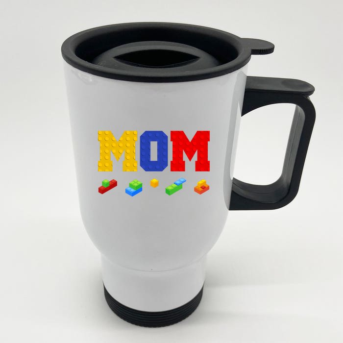 Builder Building Blocks Mom Front & Back Stainless Steel Travel Mug