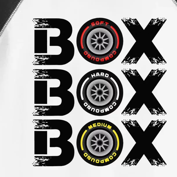 Box Box Box F1 Tyre Compound V2 Car Lover Toddler Fine Jersey T-Shirt