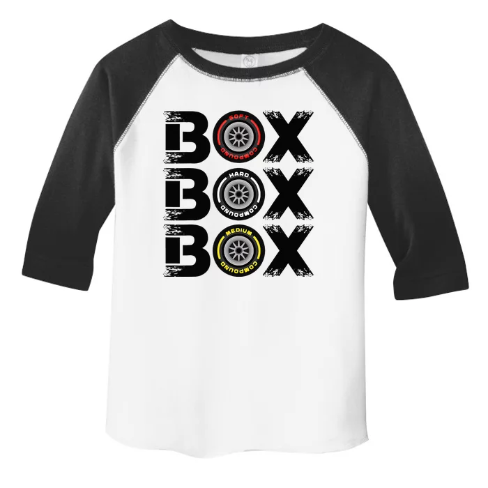 Box Box Box F1 Tyre Compound V2 Car Lover Toddler Fine Jersey T-Shirt