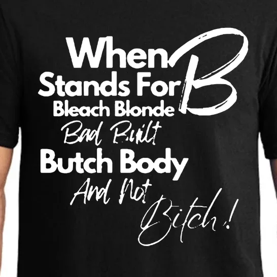 Bleach Blonde Bad Built Botched Body Pajama Set