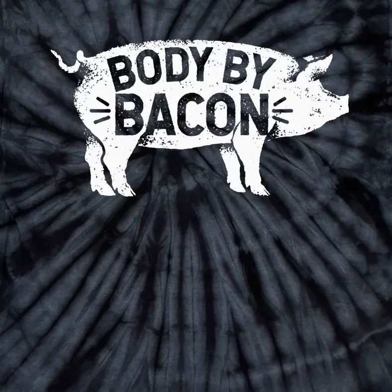 Body By Bacon For Low Carb High Fat Ketogenic Diet Tie-Dye T-Shirt