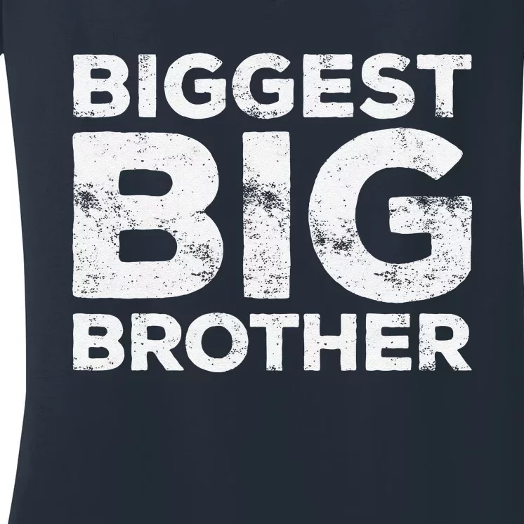 Biggest Big Brother Brother To Be Women's V-Neck T-Shirt