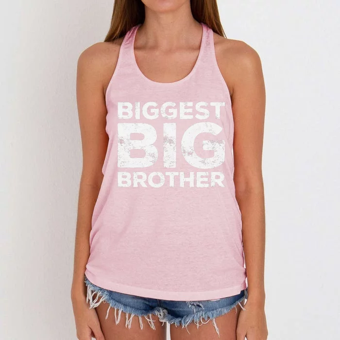 Biggest Big Brother Brother To Be Women's Knotted Racerback Tank