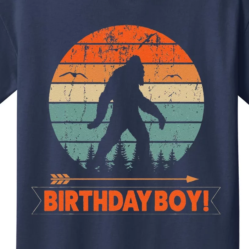 Birthday Boy! Bigfoot Birthday Kids T-Shirt