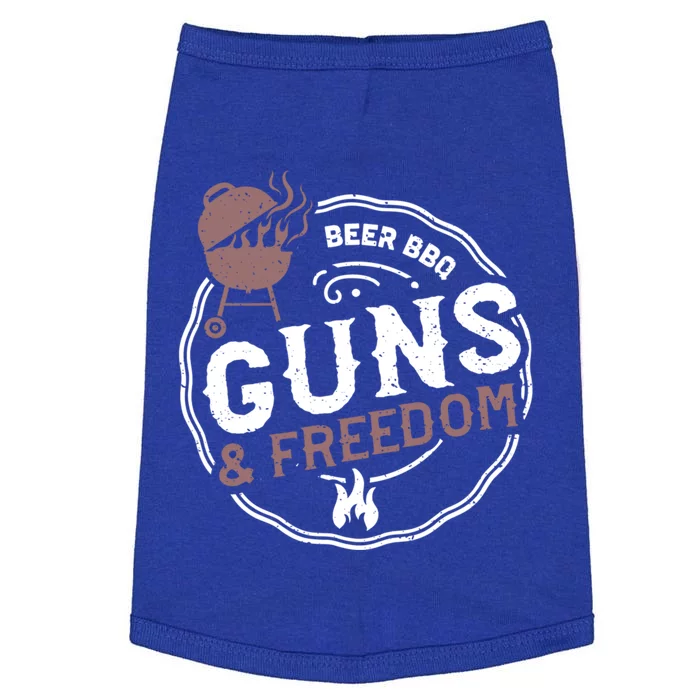 Beer: Beer Bbq Guns And Freedom Bbq Sayings Gift Doggie Tank