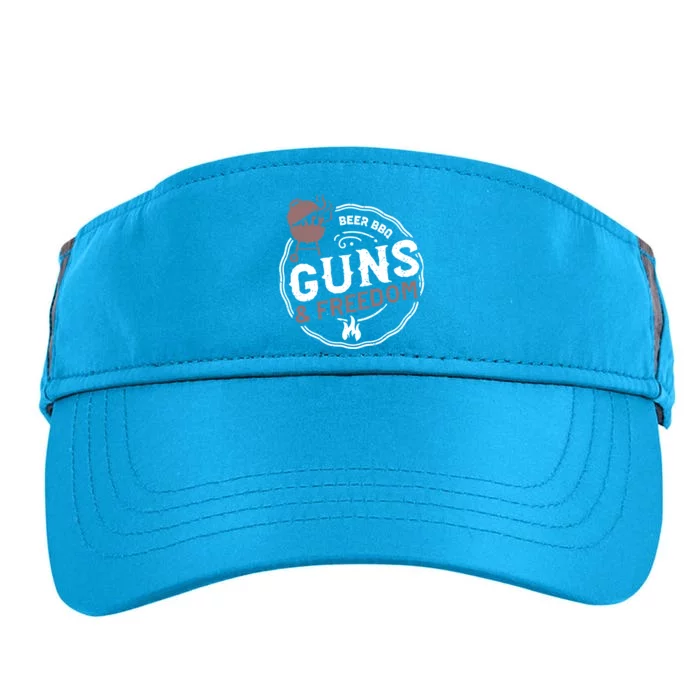 Beer: Beer Bbq Guns And Freedom Bbq Sayings Gift Adult Drive Performance Visor