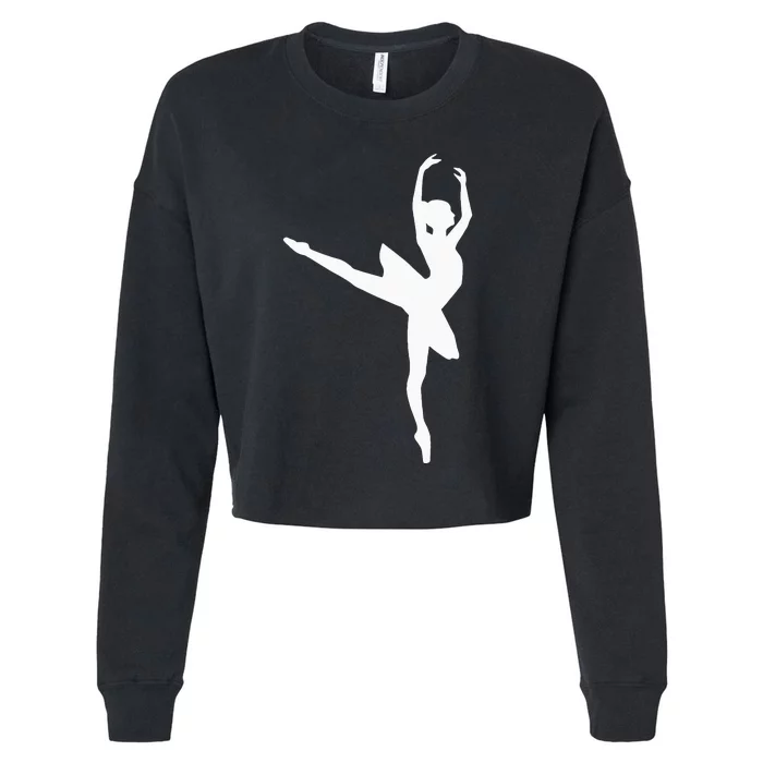 Ballet Ballerina Cropped Pullover Crew