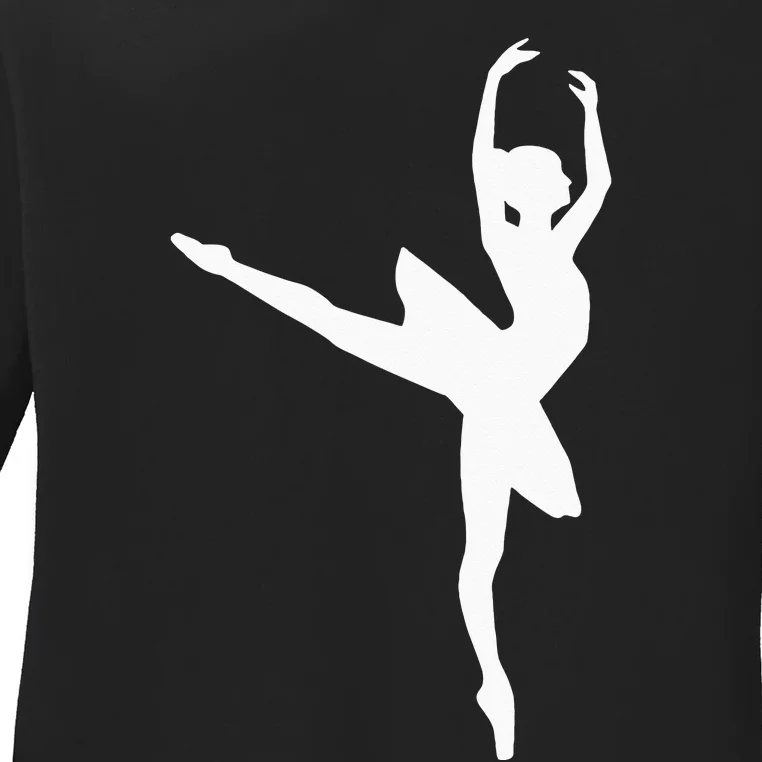 Ballet Ballerina Ladies Long Sleeve Shirt