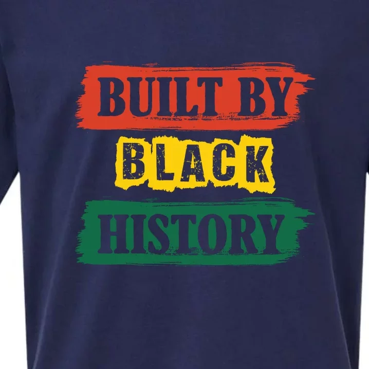 Built By Black History BHM African Pride Month Women Sueded Cloud Jersey T-Shirt