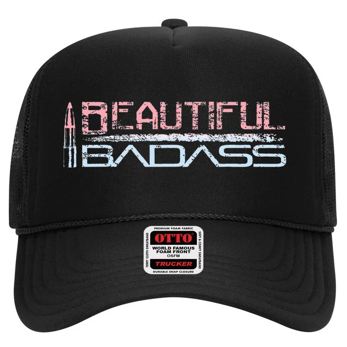 Beautiful Badass High Crown Mesh Trucker Hat