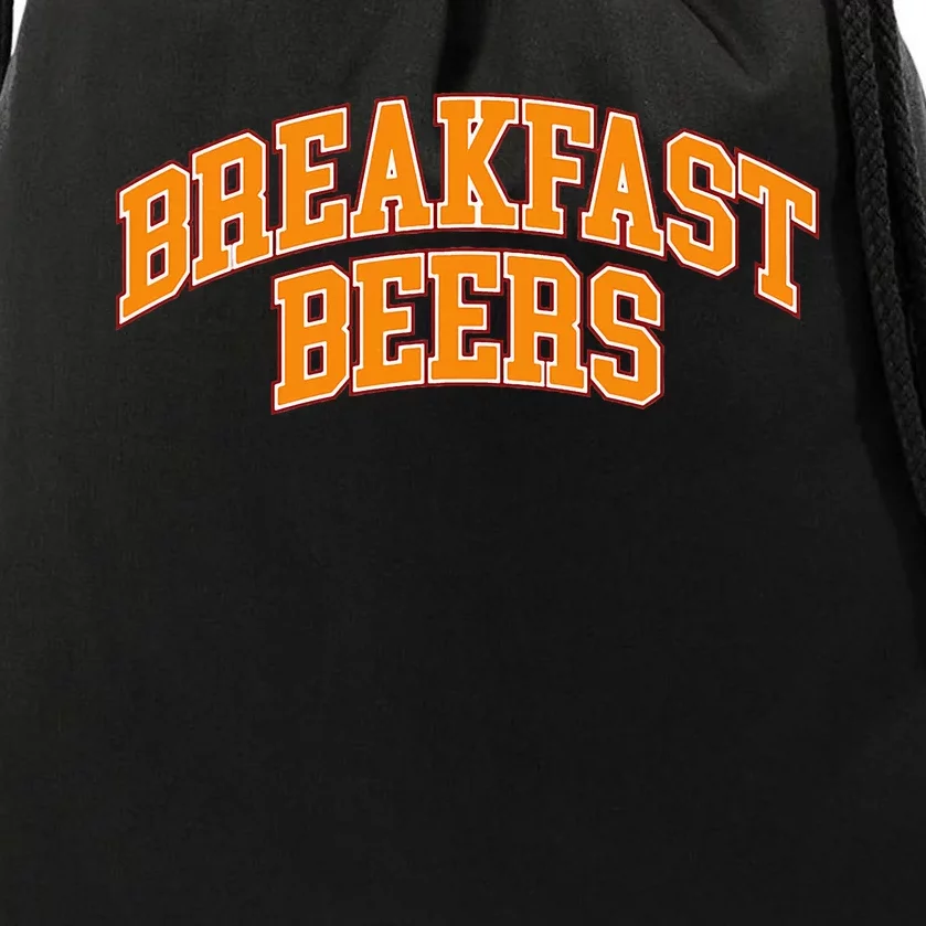 Breakfast Beer Drawstring Bag