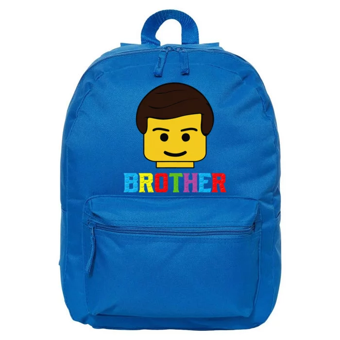 Block Brick Building Brother Master Builder Matching Family 16 in Basic Backpack