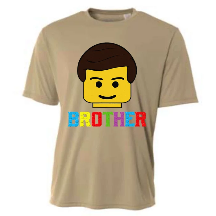 Block Brick Building Brother Master Builder Matching Family Cooling Performance Crew T-Shirt