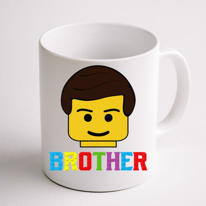 Block Brick Building Brother Master Builder Matching Family Front & Back Coffee Mug