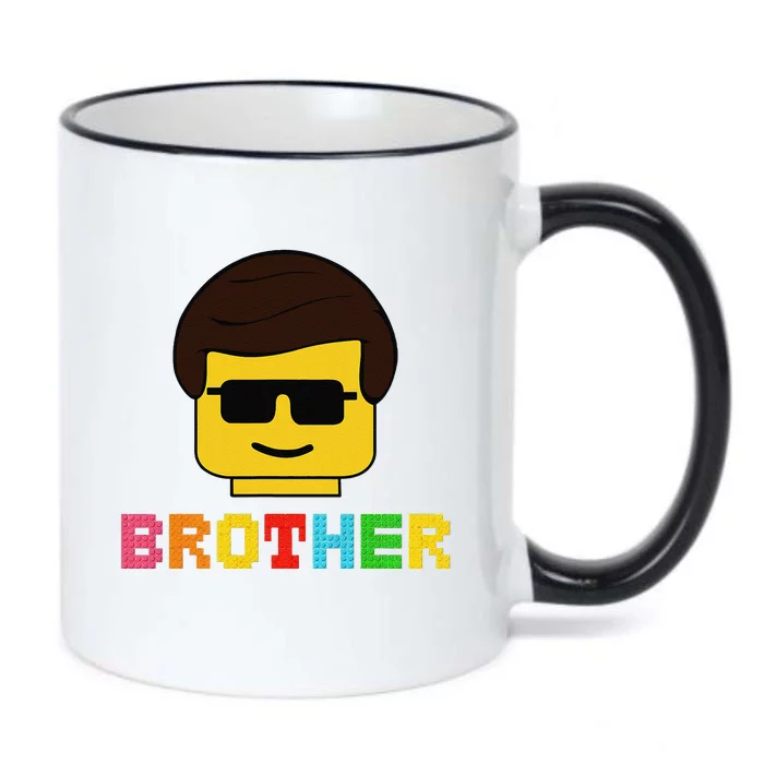 Block Brick Building Brother Master Builder Matching Family Black Color Changing Mug