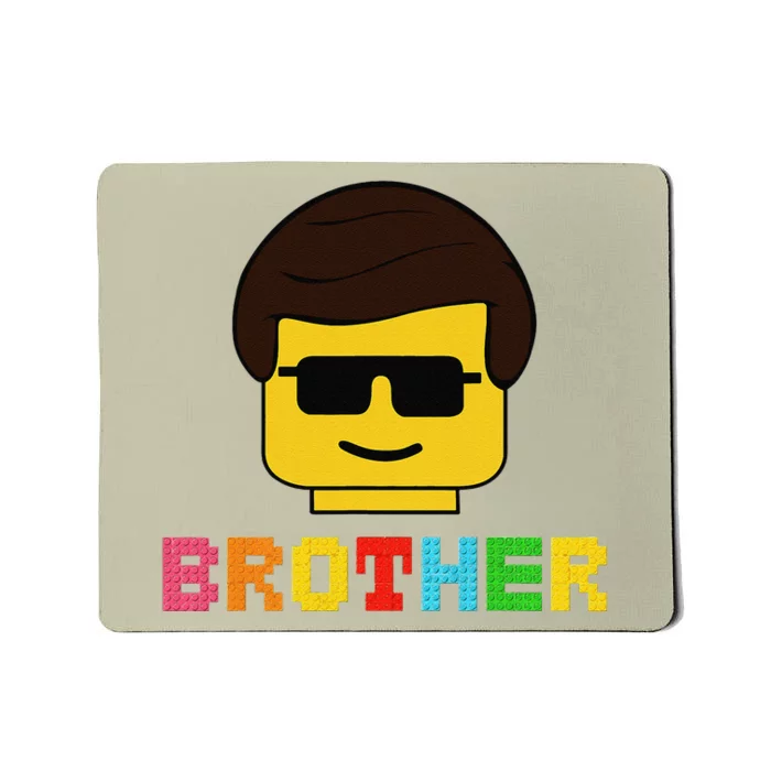 Block Brick Building Brother Master Builder Matching Family Mousepad