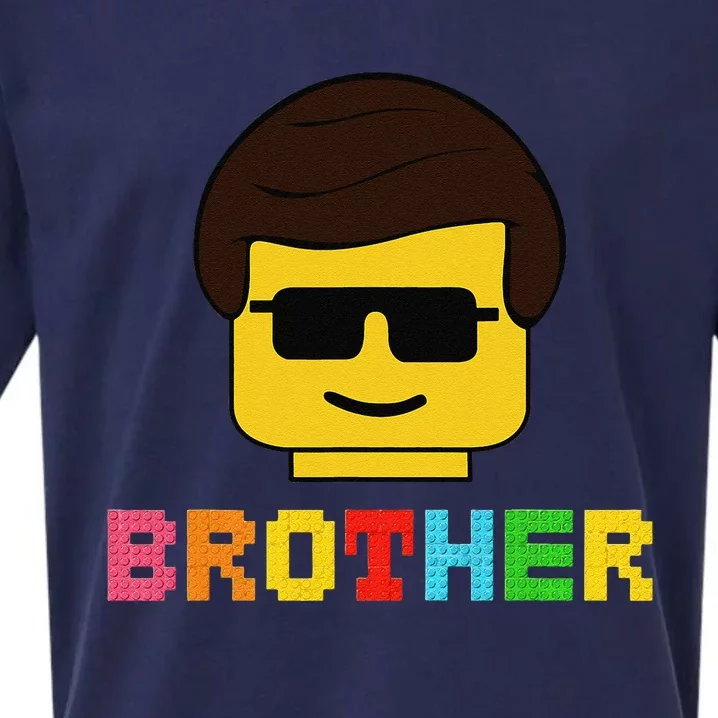 Block Brick Building Brother Master Builder Matching Family Sueded Cloud Jersey T-Shirt