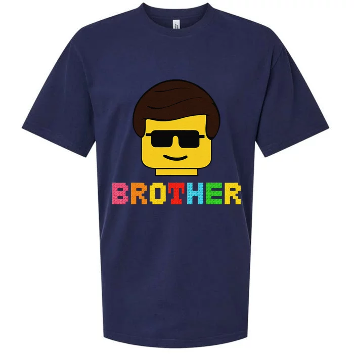 Block Brick Building Brother Master Builder Matching Family Sueded Cloud Jersey T-Shirt