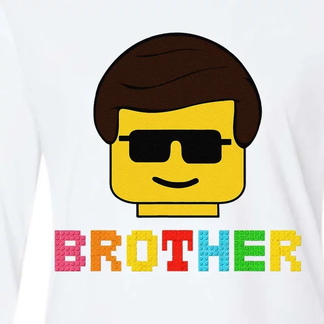 Block Brick Building Brother Master Builder Matching Family Womens Cotton Relaxed Long Sleeve T-Shirt