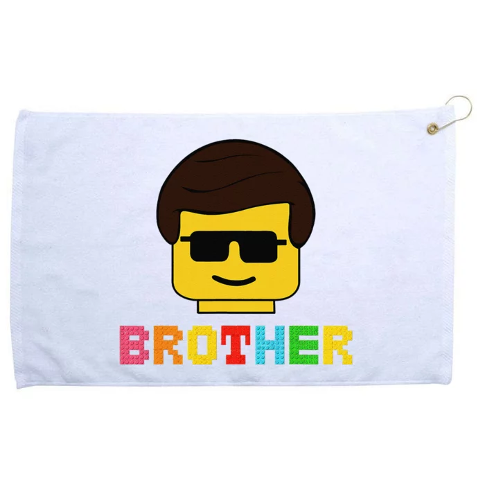 Block Brick Building Brother Master Builder Matching Family Grommeted Golf Towel