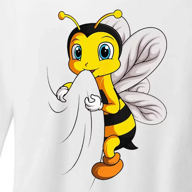 Bee Bumble Bee Womens CVC Long Sleeve Shirt