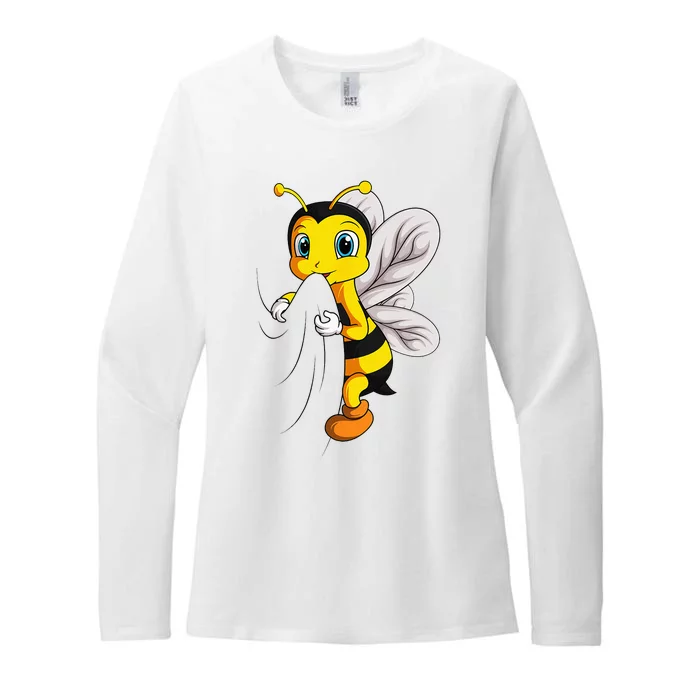 Bee Bumble Bee Womens CVC Long Sleeve Shirt