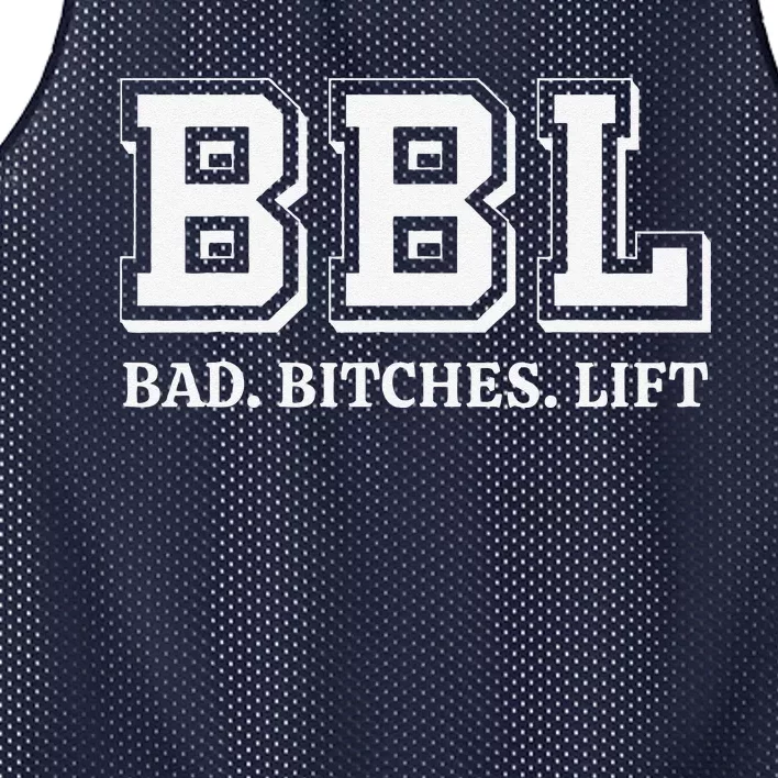 Bbl Bad Bitches Lift Funny Lifting Weight Workout Fitness Mesh Reversible Basketball Jersey Tank