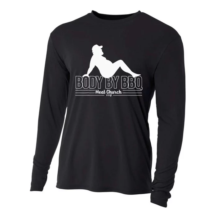 Body By Bbq Vintage Meat Church Hot Cooling Performance Long Sleeve Crew