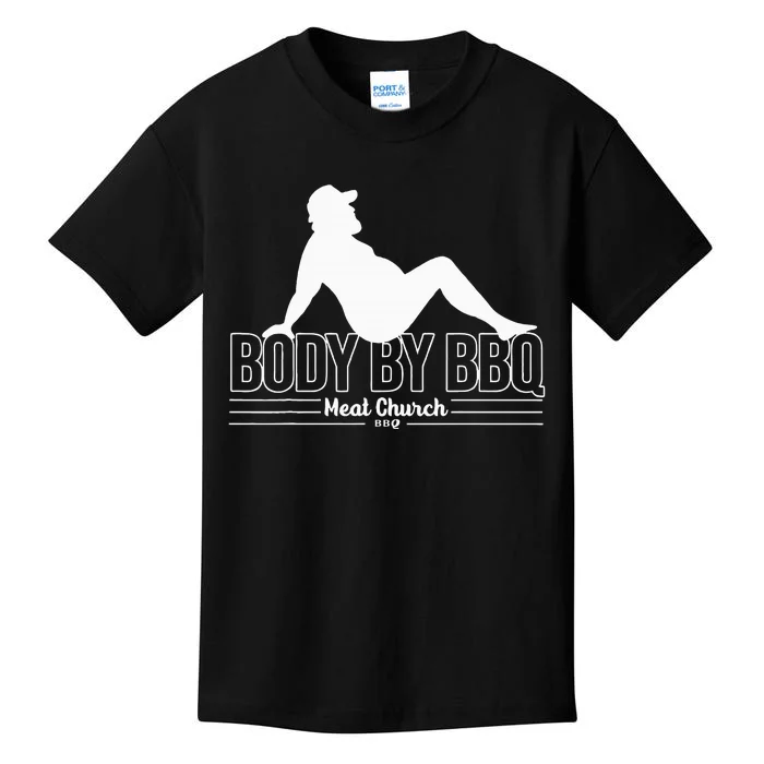 Body By Bbq Vintage Meat Church Hot Kids T-Shirt