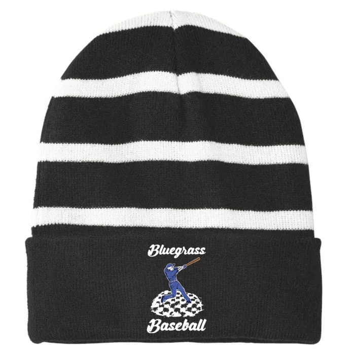 Bluegrass Baseball Striped Beanie with Solid Band