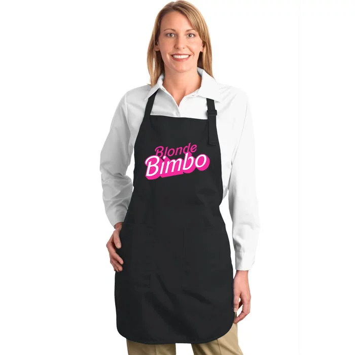 Blonde Bimbo Full-Length Apron With Pocket