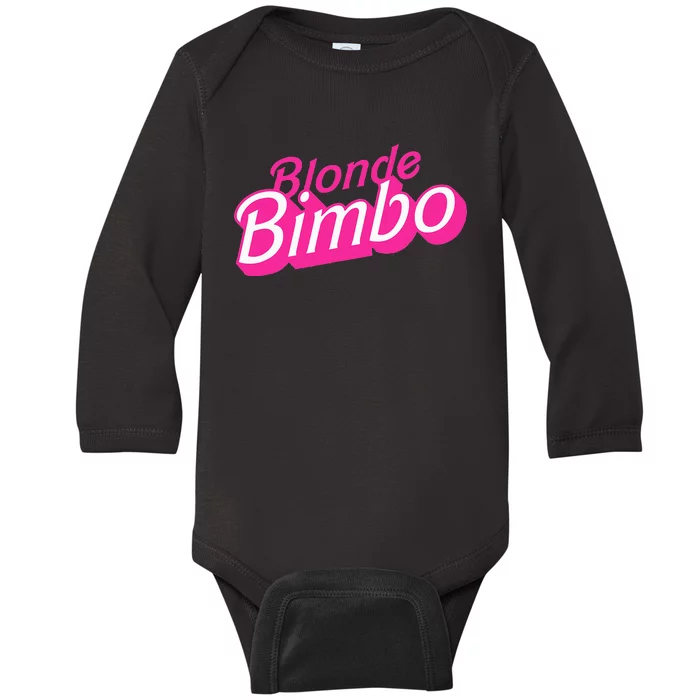 Blonde Bimbo Baby Long Sleeve Bodysuit