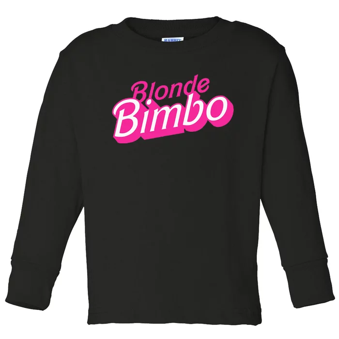 Blonde Bimbo Toddler Long Sleeve Shirt