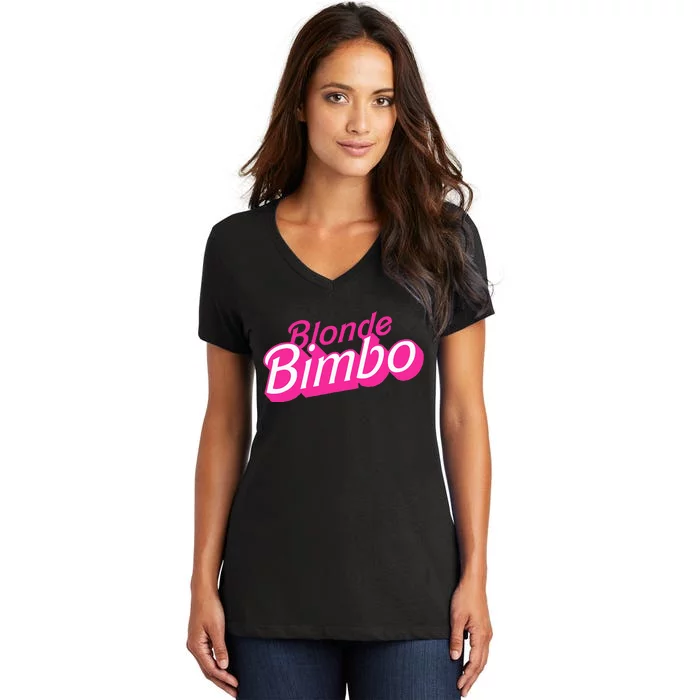 Blonde Bimbo Women's V-Neck T-Shirt