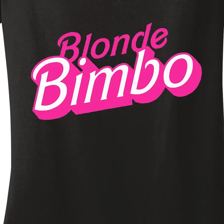 Blonde Bimbo Women's V-Neck T-Shirt