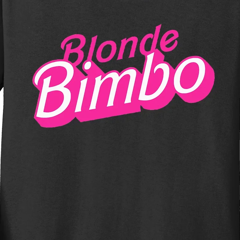 Blonde Bimbo Kids Long Sleeve Shirt